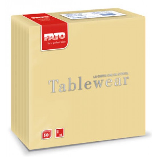 Servetele din airlaid 40x40 cm, Champagne, FATO Servetele din airlaid 40x40 cm, Champagne, FATO