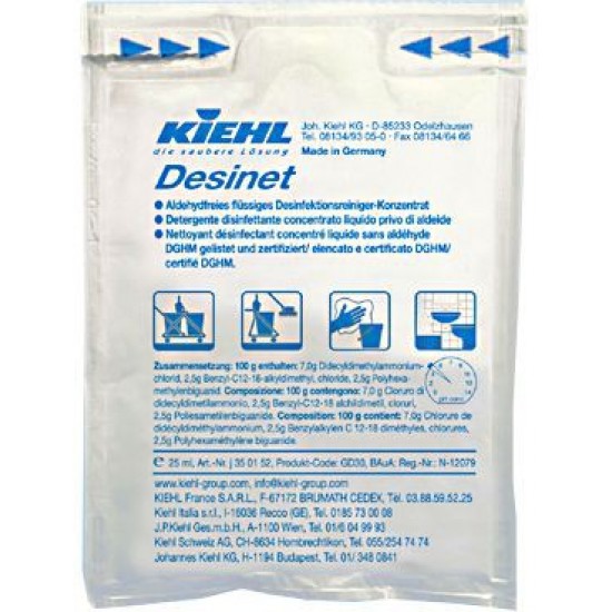 DESINET COMPACT CONC Manual -Detergent dezinfectant fara aldehide,25ml, Kiehl DESINET COMPACT CONC Manual -Detergent dezinfectant fara aldehide,25ml, Kiehl