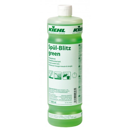 SPUL BLITZ GREEN-Detergent pt vesela cu efect de luciu dupa uscare, pt toate supraf din bucatarie, 1L, Kiehl