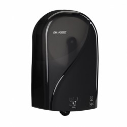 Dispenser Autocut din plastic pentru role de hartie igienica, negru - Jumbo Identity, LUCART Dispenser Autocut din plastic pentru role de hartie igienica, negru - Jumbo Identity, LUCART