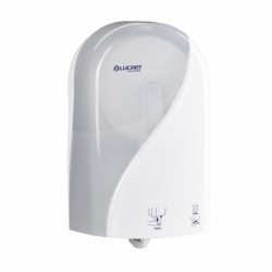 Dispenser Autocut din plastic pentru role de hartie igienica, alb - Jumbo Identity, LUCART Dispenser Autocut din plastic pentru role de hartie igienica, alb - Jumbo Identity, LUCART
