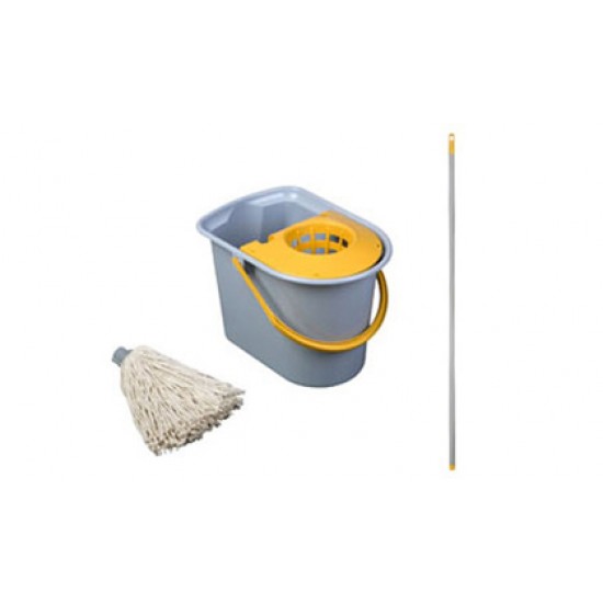 Maner pentru mop Mini Aquva tip spaghetti, gri, 205 grame, Vermop