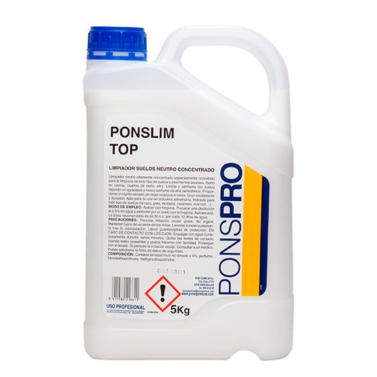 Detergent universal concentrat Manual pentru pardoseli Ponslim Top, 5L-Asevi Detergent universal concentrat Manual pentru pardoseli Ponslim Top, 5L-Asevi