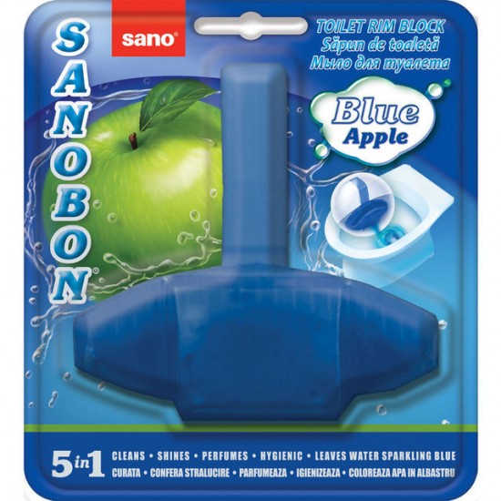 SANO BON BLUE APPLE 5in1, 55g, odorizant vas toaleta SANO BON BLUE APPLE 5in1, 55g, odorizant vas toaleta