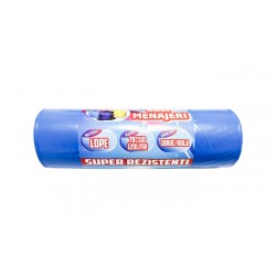 Saci menajeri 120L, 10 buc/rola, albastri, strong Saci menajeri 120L, 10 buc/rola, albastri, strong