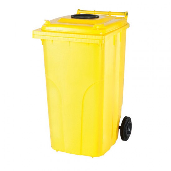 Europubela plastic galben, 120 L - separare hartie, SULO - Transport inclus