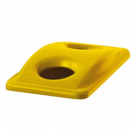 Capac deseuri sticla pentru container Slim Jim de 87 si 60 L, galben, RUBBERMAID Capac deseuri sticla pentru container Slim Jim de 87 si 60 L, galben, RUBBERMAID