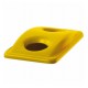 Capac deseuri sticla pentru container Slim Jim de 87 si 60 L, galben, RUBBERMAID Capac deseuri sticla pentru container Slim Jim de 87 si 60 L, galben, RUBBERMAID