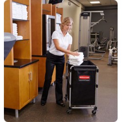 Carucior X-Cart pliant pentru rufe, 150 L, gri, RUBBERMAID Carucior X-Cart pliant pentru rufe, 150 L, gri, RUBBERMAID