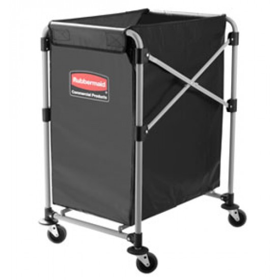 Carucior X-Cart pliant pentru rufe, 150 L, gri, RUBBERMAID Carucior X-Cart pliant pentru rufe, 150 L, gri, RUBBERMAID