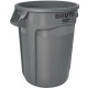 Container rotund Brute cu canale de aerisire, 75.7 L, gri, RUBBERMAID