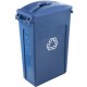 Container Slim Jim cu canale de aerisire, 87 L, albastru, RUBBERMAID