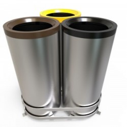 AARHUS A Cosuri moderne pentru colectare selectiva din metal sau otel inoxidabil AARHUS A Cosuri moderne pentru colectare selectiva din metal sau otel inoxidabil
