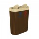 COPENHAGEN B Cosuri pentru colectare deseuri pentru zonele publice; 4x40L, metalic, 124x33x80 cm COPENHAGEN B Cosuri pentru colectare deseuri pentru zonele publice; 4x40L, metalic, 124x33x80 cm