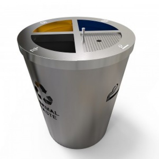 GENEVE AS Set modern pentru reciclare cu scrumiera incorporat