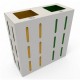 OSLO S Insula pentru reciclare din inox sau metal pentru spatii moderne OSLO S Insula pentru reciclare din inox sau metal pentru spatii moderne