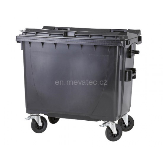 Eurocontainer din material plastic 660 l verde cu capac plat MEVATEC - Transport Inclus Eurocontainer din material plastic 660 l verde cu capac plat MEVATEC - Transport Inclus