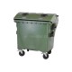 Eurocontainer din plastic, 1100 L, capac rotund, verde, inchizatoare pentru capac - colectare sticla SULO - Transport Inclus Eurocontainer din plastic, 1100 L, capac rotund, verde, inchizatoare pentru capac - colectare sticla SULO - Transport Inclus