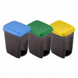 Cos de gunoi cu pedala colectare selectiva, 17 L, Caro Cos de gunoi cu pedala colectare selectiva, 17 L, Caro