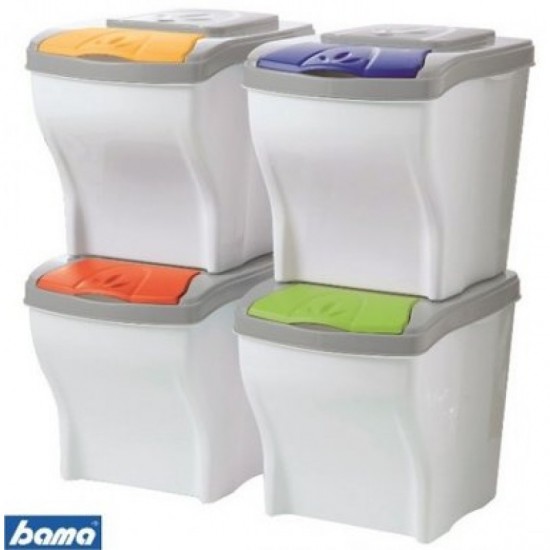 Cosuri colectare selectiva 4 x 20 L Cosuri colectare selectiva 4 x 20 L