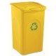 Tomberoane pentru reciclare deseuri 50L, culori: albastru, galben, verde, maro