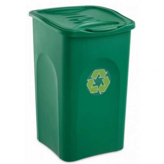 Tomberoane pentru reciclare deseuri 50L, culori: albastru, galben, verde, maro