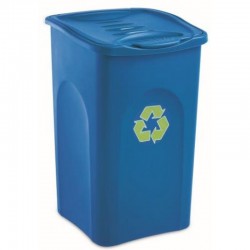 Tomberoane pentru reciclare deseuri 50L, culori: albastru, galben, verde, maro Tomberoane pentru reciclare deseuri 50L, culori: albastru, galben, verde, maro