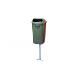 Cos stradal 50 l - verde, stalpul achizitionat separat Cos stradal 50 l - verde, stalpul achizitionat separat