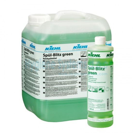 SPUL BLITZ GREEN-Detergent pt vesela cu efect de luciu dupa uscare, pt toate supraf din bucatarie, 10L, Kiehl