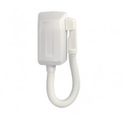 Uscator de par hotelier SMARTFLOW cu furtun, carcasa din plastic alb ABS, Mediclinics Uscator de par hotelier SMARTFLOW cu furtun, carcasa din plastic alb ABS, Mediclinics