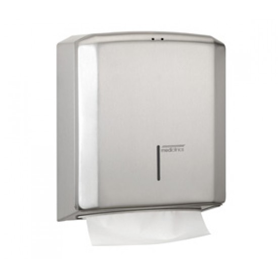 Dispenser prosoape hartie pliate, inox satinat, Mediclinics Dispenser prosoape hartie pliate, inox satinat, Mediclinics