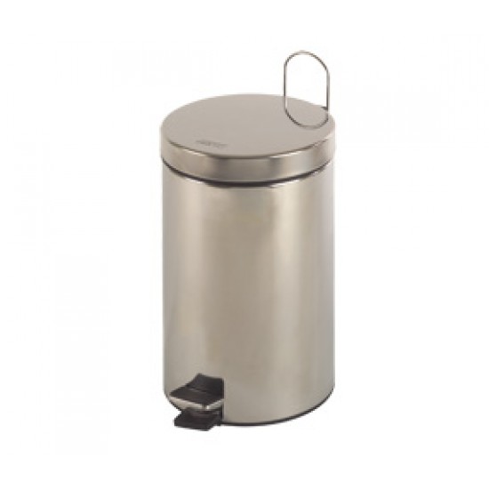 Cos gunoi circular cu pedala, inox finisaj satinat, 3 L, Mediclinics