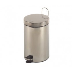 Cos gunoi circular 5L, cu pedala, cu maner exterior, inox finisaj satinat, Mediclinics