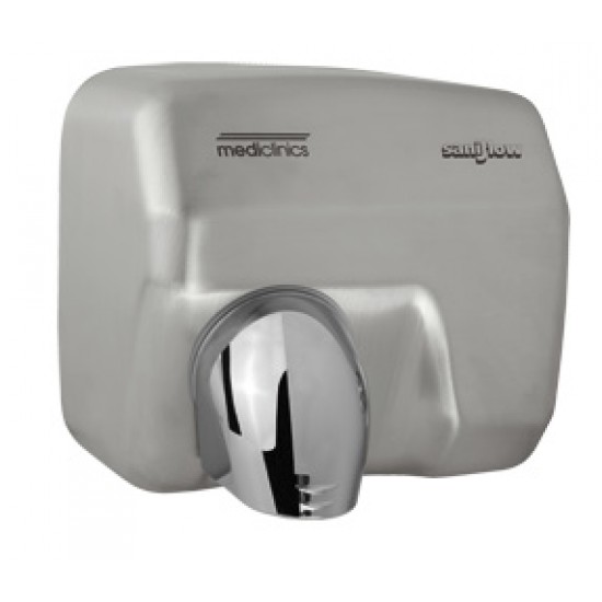 Uscator de maini SANIFLOW, actionare cu senzor, inox satinat, Mediclinics Uscator de maini SANIFLOW, actionare cu senzor, inox satinat, Mediclinics