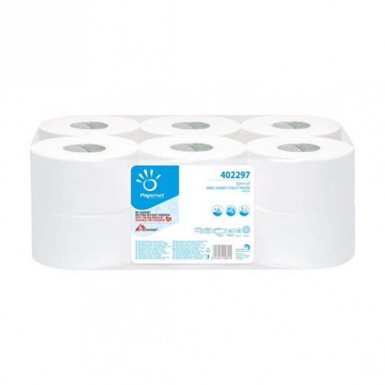 Hartie igienica Mini Jumbo 2 straturi 140m, Papernet Hartie igienica Mini Jumbo 2 straturi 140m, Papernet