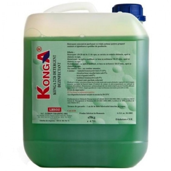 Aviz biocid - Detergent Hard 5 litri, Konga Aviz biocid - Detergent Hard 5 litri, Konga