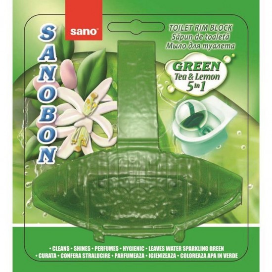 SANO BON GREEN FOREST 5in1, 55g, odorizant vas toaleta SANO BON GREEN FOREST 5in1, 55g, odorizant vas toaleta