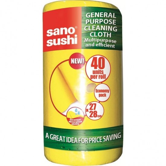 Lavete Sano Sushi Yellow 27x37 cm, 40 buc. / pachet