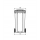 Container din plastic, 360 L, Negru