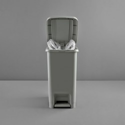 Cos de gunoi, din plastic, cu pedala, AQAS Cos de gunoi, din plastic, cu pedala, AQAS