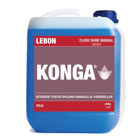 Detergent pentru spalarea manuala a pardoselilor, Floor Shine Manual, Konga, 5L Detergent pentru spalarea manuala a pardoselilor, Floor Shine Manual, Konga, 5L