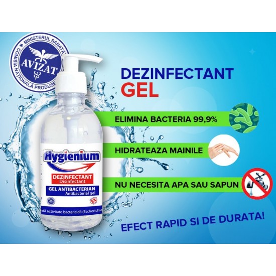 Gel virucid, antibacterian si dezinfectant HYGIENIUM, 1L