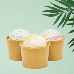 Pahare carton inghetata KRAFT - 245ml - 100 buc. Pahare carton inghetata KRAFT - 245ml - 100 buc.