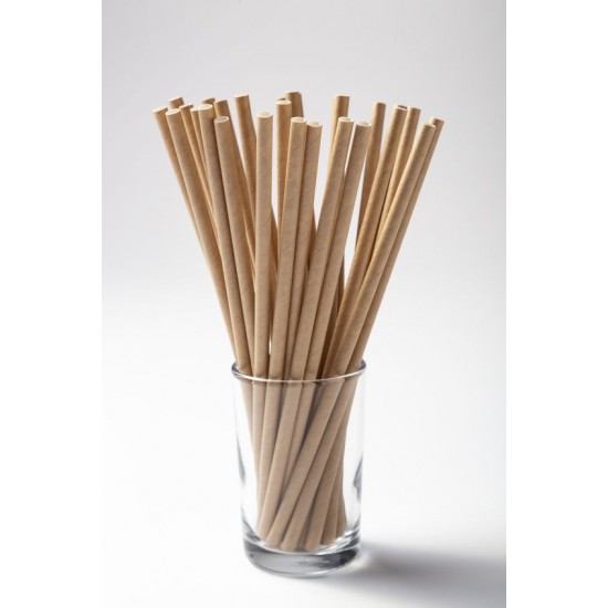 Set 200 bucati, Paie din hartie BIO kraft Set 200 bucati, Paie din hartie BIO kraft