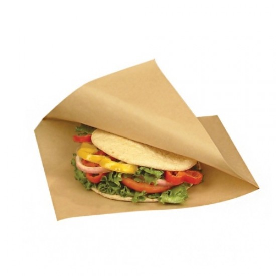 Set de 2000 bucati, Coltar hartie natur, cerat, 10x25cm, pentru hot dog