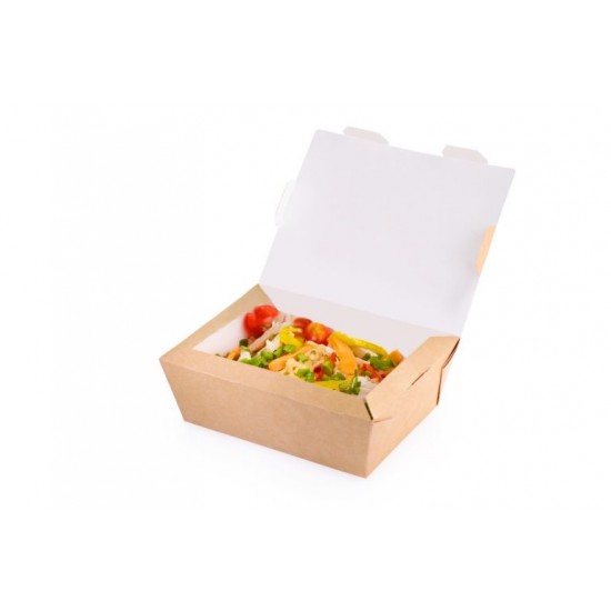 Set 100 bucati, Cutie alimentara, 600ml, 15 x 11.5 x 5 cm Set 100 bucati, Cutie alimentara, 600ml, 15 x 11.5 x 5 cm