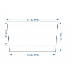 Pahare carton inghetata PASTEL - 245ml - 100 buc Pahare carton inghetata PASTEL - 245ml - 100 buc