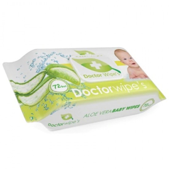 Doctor Wipes Servetele Cu Capac Aloe 72 buc