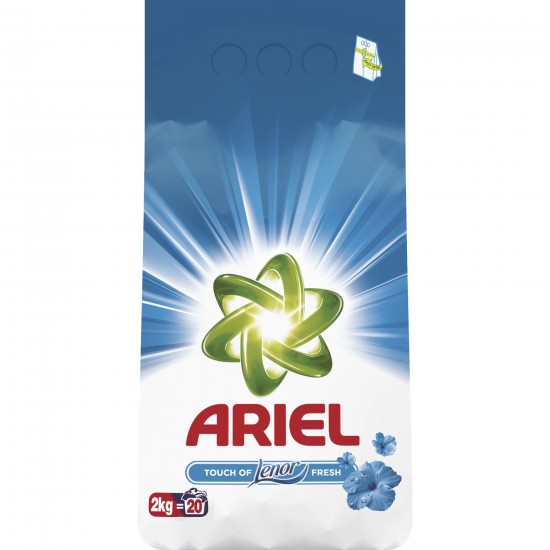 Ariel Touch of Lenor Fresh detergent pudra 20 spalari, 2 kg