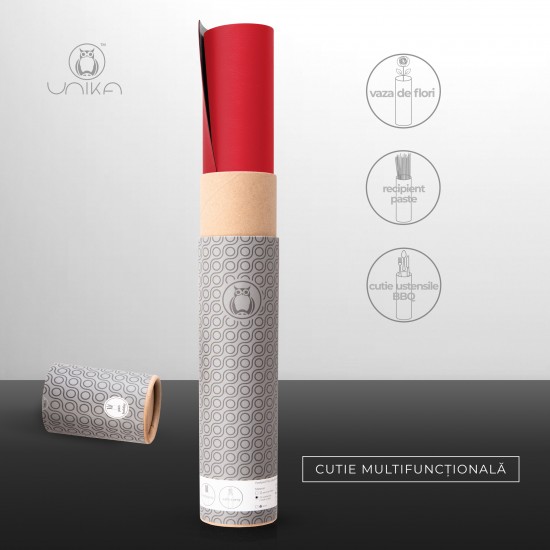 Mapa birou Flexi din piele, cu doua fete, pentru protectie masa, Unika, negru/rosu Mapa birou Flexi din piele, cu doua fete, pentru protectie masa, Unika, negru/rosu